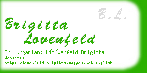 brigitta lovenfeld business card
